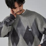 PENNEYS（ぺニーズ）別注ビッグシルエットジャガード柄シャギーニット チェッ… | coen【men】 | 詳細画像20 