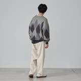 PENNEYS（ぺニーズ）別注ビッグシルエットジャガード柄シャギーニット チェッ… | coen【men】 | 詳細画像23 