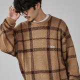 PENNEYS（ぺニーズ）別注ビッグシルエットジャガード柄シャギーニット チェッ… | coen【men】 | 詳細画像28 