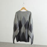 PENNEYS（ぺニーズ）別注ビッグシルエットジャガード柄シャギーニット チェッ… | coen【men】 | 詳細画像37 