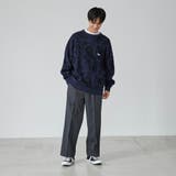 PENNEYS（ぺニーズ）別注ビッグシルエットジャガード柄シャギーニット チェッ… | coen【men】 | 詳細画像6 