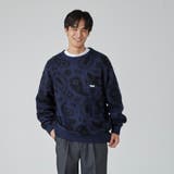PENNEYS（ぺニーズ）別注ビッグシルエットジャガード柄シャギーニット チェッ… | coen【men】 | 詳細画像7 
