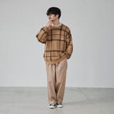 PENNEYS（ぺニーズ）別注ビッグシルエットジャガード柄シャギーニット チェッ… | coen【men】 | 詳細画像9 