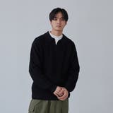 ルーズシルエットアゼ編みスキッパーニット（WEB限定カラー） | coen【men】 | 詳細画像16 