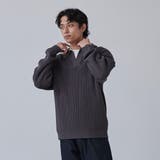 ルーズシルエットアゼ編みスキッパーニット（WEB限定カラー） | coen【men】 | 詳細画像19 
