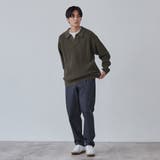 ルーズシルエットアゼ編みスキッパーニット（WEB限定カラー） | coen【men】 | 詳細画像3 
