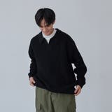 ルーズシルエットアゼ編みスキッパーニット（WEB限定カラー） | coen【men】 | 詳細画像8 