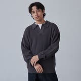 ルーズシルエットアゼ編みスキッパーニット（WEB限定カラー） | coen【men】 | 詳細画像9 