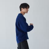 【アンチピリングニット】アゼ編みカラーニットプルオーバー | coen【men】 | 詳細画像20 