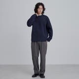 【洗える】ダブルフェイスクルーネックニット | coen【men】 | 詳細画像20 