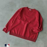 RED | MLB別注 エンブレム付きクルーネックニット | coen【men】