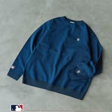NAVY | MLB別注 エンブレム付きクルーネックニット | coen【men】