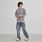 【洗える】ダブルフェイスクルーネックモールニット | coen【men】 | 詳細画像3