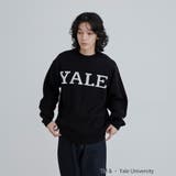 YALE別注ロゴクルーネックニット | coen【men】 | 詳細画像2