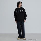 YALE別注ロゴクルーネックニット | coen【men】 | 詳細画像3