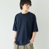 NAVY | コンフォートニットプルオーバー  ショートスリーブ【抗ピル、UVカット】 | coen【men】