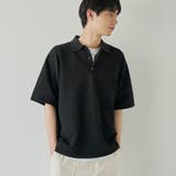BLACK | サマーニットポロシャツ | coen【men】