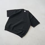 BLACK | ポリメッシュニットクルーネックプルオーバー | coen【men】