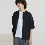 BLACK | サラコニットポロカーディガン ー 洗濯機洗い/釣り干し可ー | coen【men】