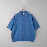 LT.BLUE | サラコニットポロカーディガン ー 洗濯機洗い/釣り干し可ー | coen【men】