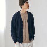 NAVY | コットンライク ニットカーディガン | coen【men】