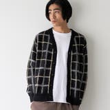 ジャガードチェック柄ニットカーディガン | coen【men】 | 詳細画像1 