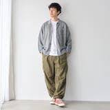 Penneys（ぺニーズ）別注ワンポイントポロ衿ニットカーディガン（グレー） | coen【men】 | 詳細画像2 
