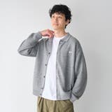 Penneys（ぺニーズ）別注ワンポイントポロ衿ニットカーディガン（グレー） | coen【men】 | 詳細画像4 
