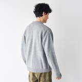 Penneys（ぺニーズ）別注ワンポイントポロ衿ニットカーディガン（グレー） | coen【men】 | 詳細画像6 