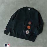 BLACK | MLB別注 ワッペンVネックカーディガン | coen【men】
