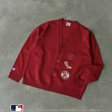 RED | MLB別注 ワッペンVネックカーディガン | coen【men】