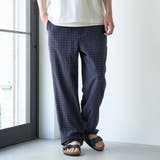 NAVY | 綿麻イージーパンツ | coen【men】