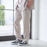 NATURAL | ＜父の日ギフトにもおすすめ＞【UVカット】リネンライク1タックレギュラーパンツ | coen【men】