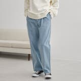 LT.BLUE | 【C.DENIMS】リラックスデニムテーパードパンツ | coen【men】