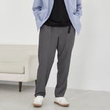 MD.GRAY | ベルテッドTRイージーテーパードパンツ | coen【men】