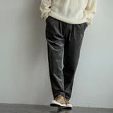 MD.GRAY | コーデュロイタックイージーテーパードパンツ | coen OUTLET