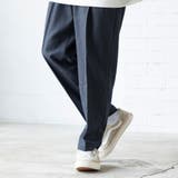 DK.GRAY | 起毛カルゼタックイージーテーパードパンツ | coen OUTLET