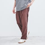 DK.BROWN | ポリエステルワイドテーパードパンツ | coen【men】