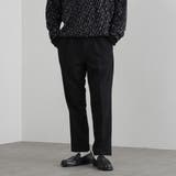 BLACK | スリムテーパードタックパンツ | coen【men】