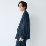 ハイブリッドリネン ノーカラージャケット【吸水速乾・防シワ・UVカット】 | coen【men】 | 詳細画像14 