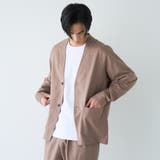 ハイブリッドリネン ノーカラージャケット【吸水速乾・防シワ・UVカット】 | coen【men】 | 詳細画像8 