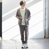 クリーンプラススウェットスナップボタンパーカー【防汚（食品汚れ）、UVカット】 | coen【men】 | 詳細画像14 