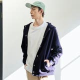 クリーンプラススウェットスナップボタンパーカー【防汚（食品汚れ）、UVカット】 | coen【men】 | 詳細画像22 