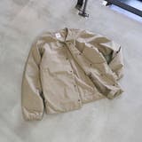 ウィンドブロックノーカラーカーデ【撥水、防風、抗菌防臭（中綿）】 | coen【men】 | 詳細画像1 