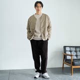 ウィンドブロックノーカラーカーデ【撥水、防風、抗菌防臭（中綿）】 | coen【men】 | 詳細画像13 