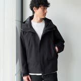 BLACK | 【撥水・防風】ウインドブロックシェルターフードブルゾン | coen【men】