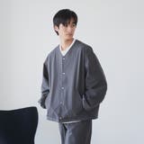 ハイカーテックノーカラージャケット【防シワ/ストレッチ/撥水/ウォッシャブル】 | coen【men】 | 詳細画像2 