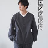 DK.GRAY | ハイカーテックノーカラージャケット【防シワ/ストレッチ/撥水/ウォッシャブル】 | coen【men】