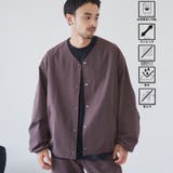 DK.BROWN | ハイカーテックノーカラージャケット【防シワ/ストレッチ/撥水/ウォッシャブル】 | coen【men】