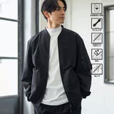 BLACK | ハイカーテックブルゾン【防シワ/ストレッチ/撥水/ウォッシャブル】 | coen【men】
